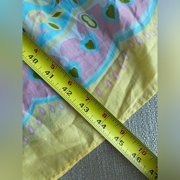 Talbots Dress Women’s 2 Voile Midi Dress Paisley Easter Pastel Floral - Picture 10 of 11